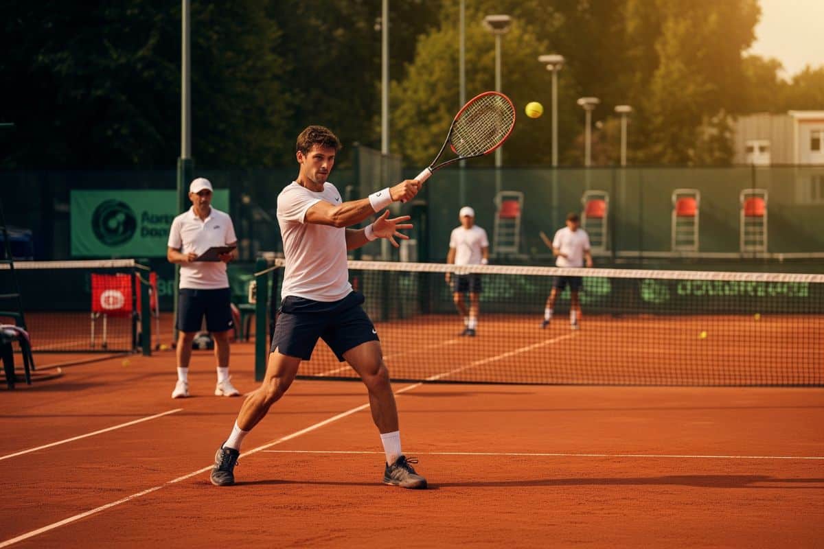 Académie tennis formation Grand Chelem préparation court entraînement