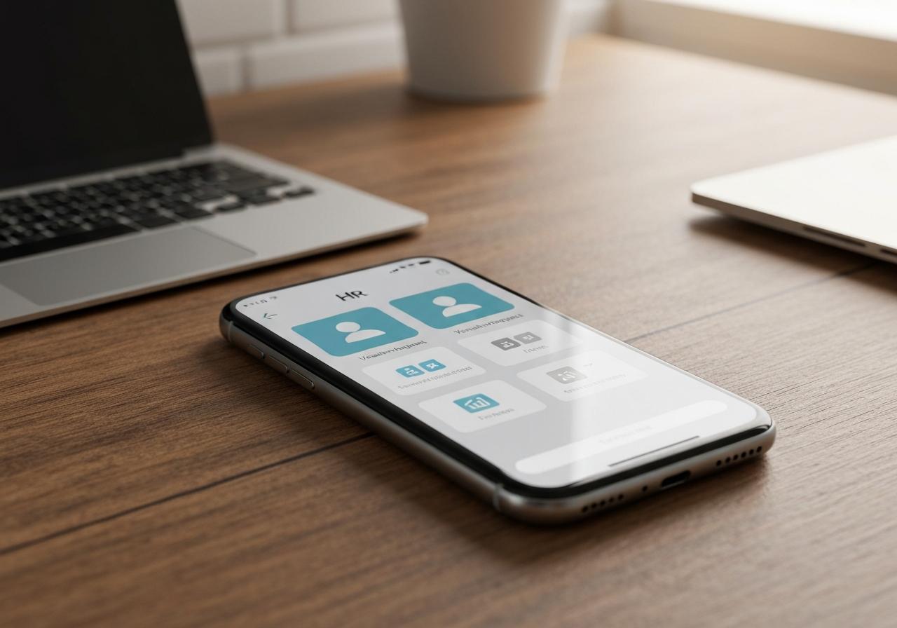 Application mobile Kelio sur écran de smartphone